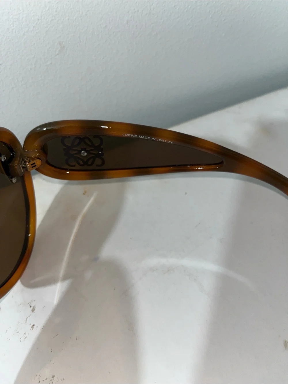Loewe Tortoiseshell Amber Gradient Oversized Sunglasses